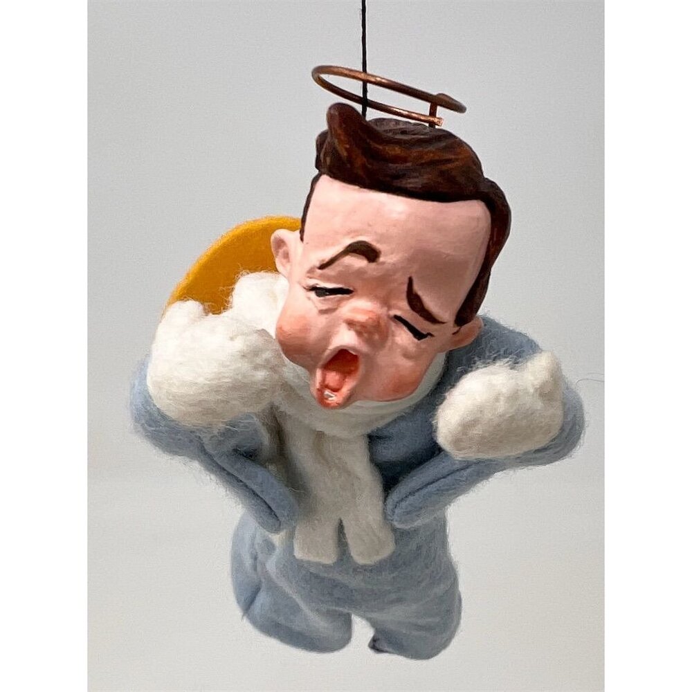 Vintage Simpich Angel "Patrick” 1980 Hand-made Collectible Doll Ornament RETIRED - Picture 2 of 6